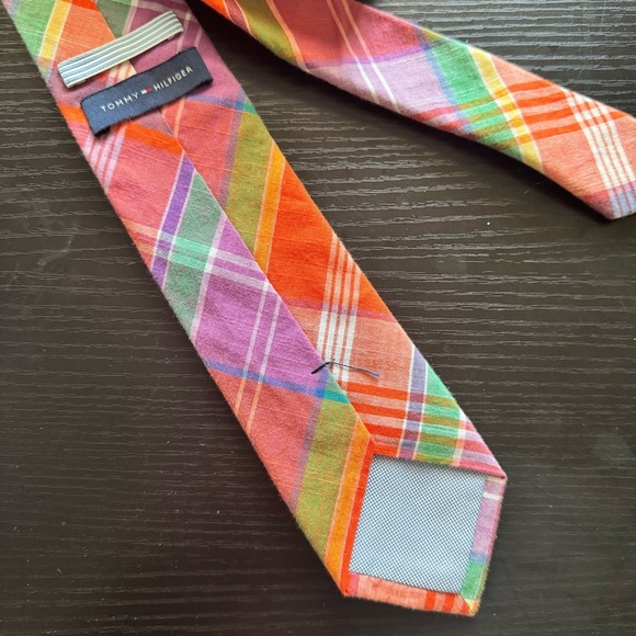 Tommy Hilfiger Multicolor Plaid Tie - Picture 2 of 2
